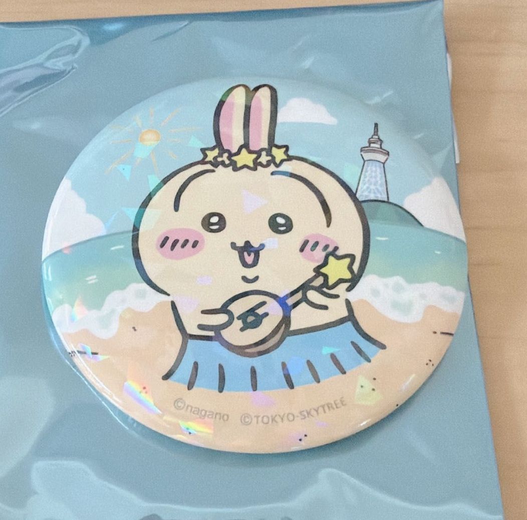 Chiikawa SkyTree 限定 Badge 兔兔