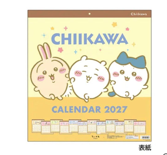 2027 Chiikawa 三主封面掛牆月曆