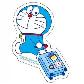 多啦A夢拎行李貼紙