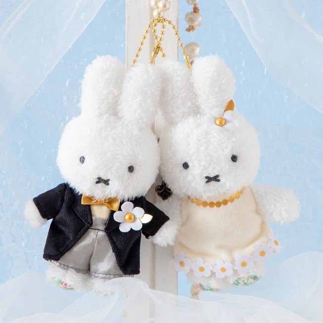 (10月預訂)Miffy Flower 結婚公仔掛飾