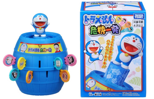 TAKARA TOMY 多啦A夢 危機一發 插劍海盜木桶玩具遊戲