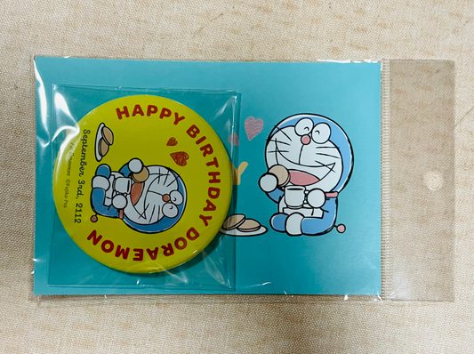 多啦A夢生日postcard + badge set