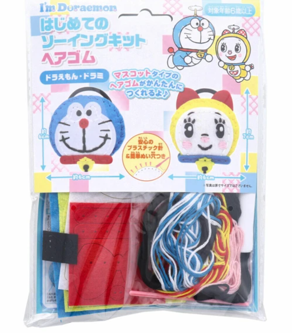 多啦A夢&多啦美 DIY手作針線包髮圈