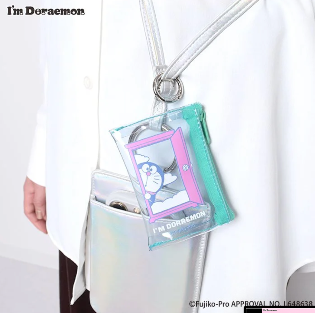 Flowering I'm Doraemon Clear Pouch