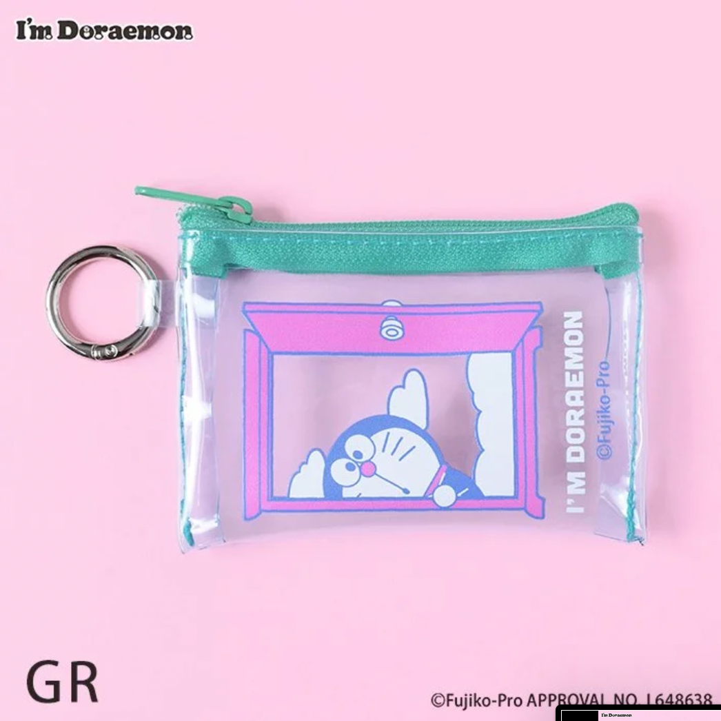 Flowering I'm Doraemon Clear Pouch