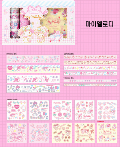 Sanrio MT紙貼紙膠帶禮盒套裝 Ver3