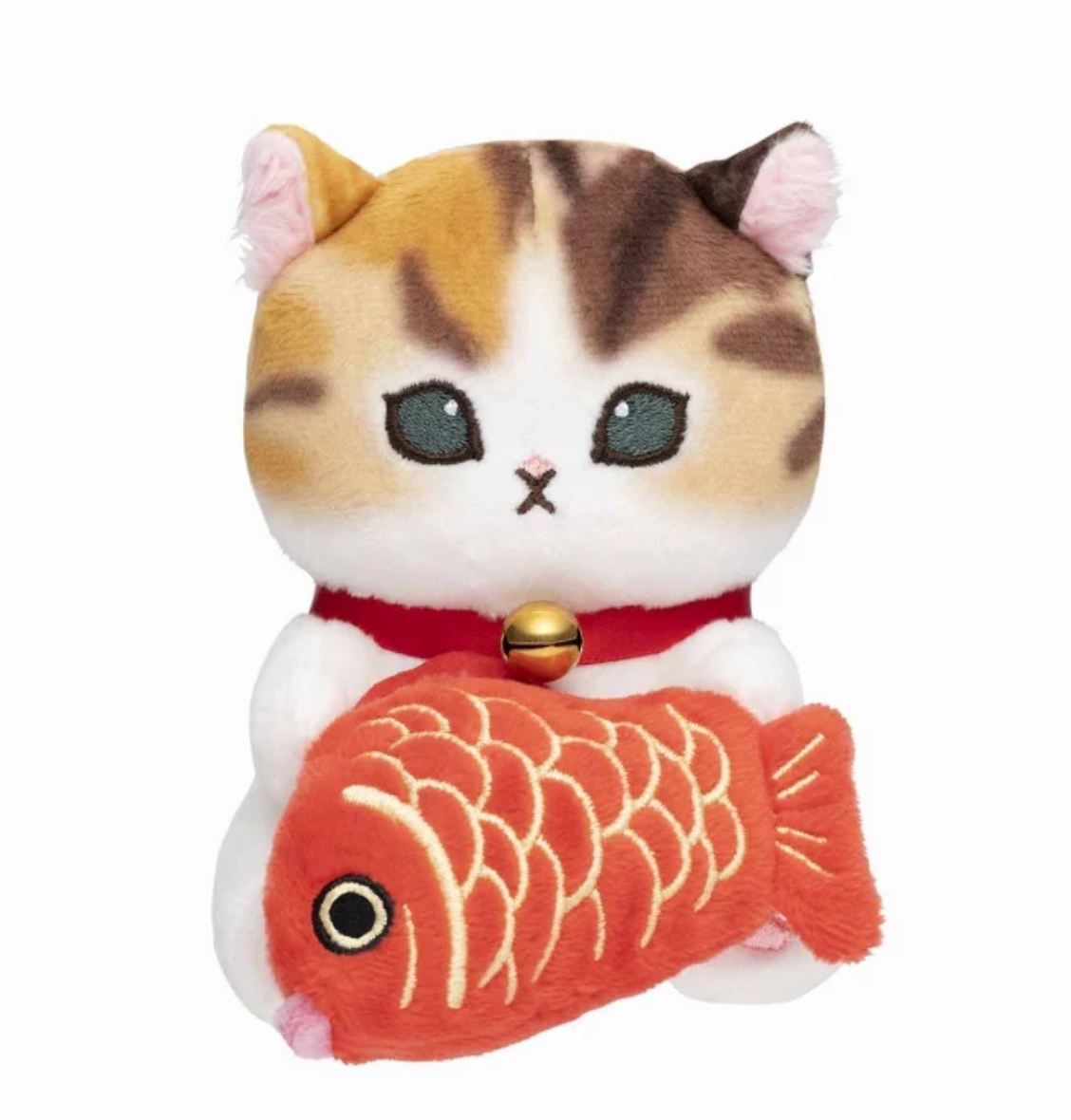 Mofusand 招財貓造型公仔 (千萬両/抱鯛魚)
