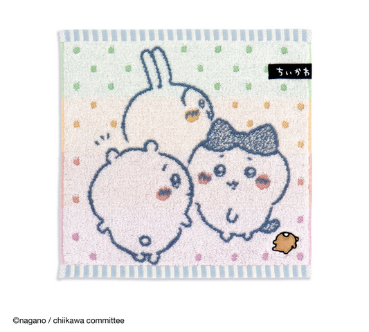 Towel美術館 Chiikawa 主角三人組手巾