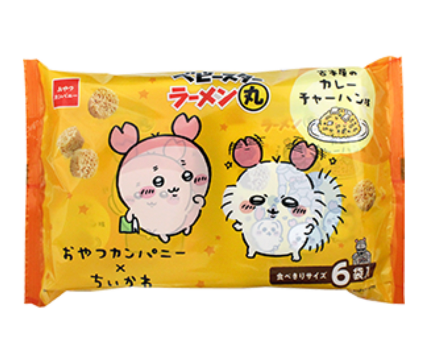 Chiikawa 日本版童星點心麵 古本屋的咖哩炒飯味(6包入)