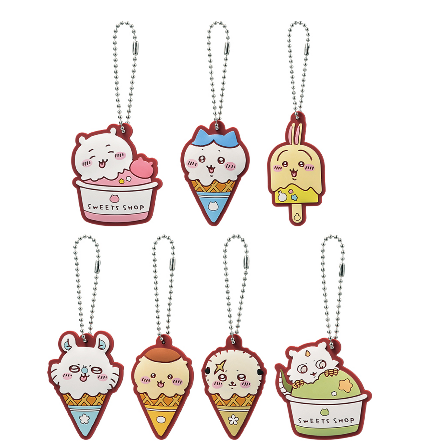 Chiikawa 一番賞 Sweets Shop 雪糕橡膠吊飾
