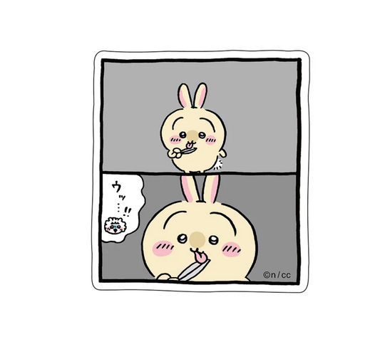Chiikawa 貼紙 兔免剪刀