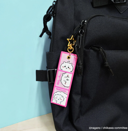 Chiikawa Flight Tag 刺繡布條吊飾