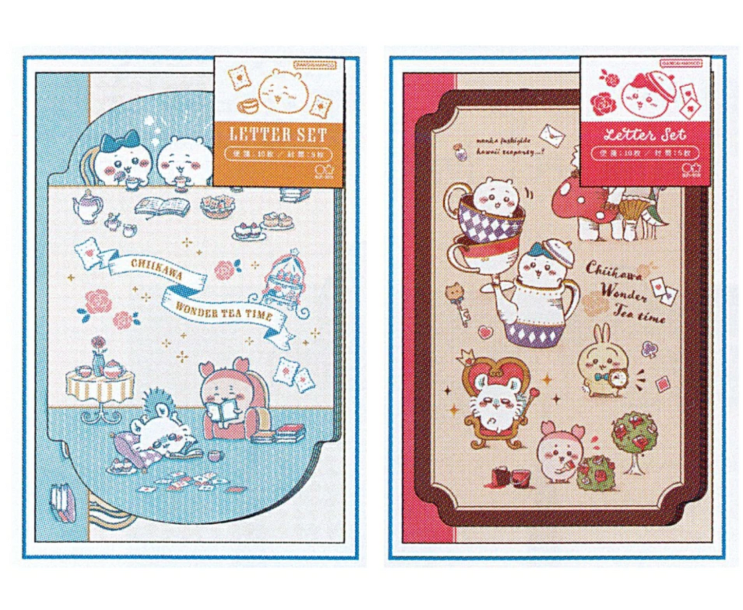 Chiikawa x Wonderland Tea Time Die Cut款式 Letter Set