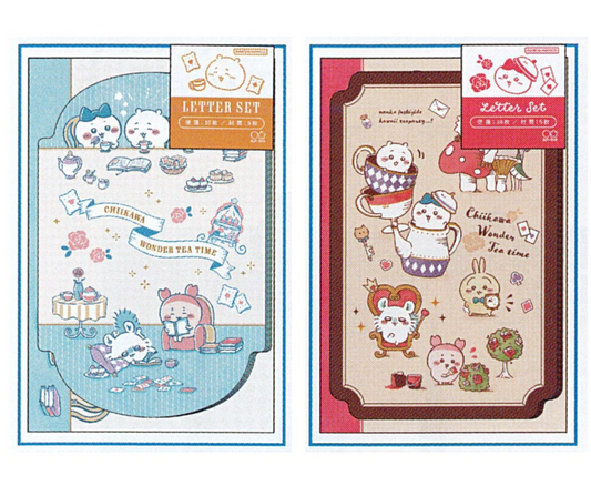 Chiikawa x Wonderland Tea Time Die Cut款式 Letter Set