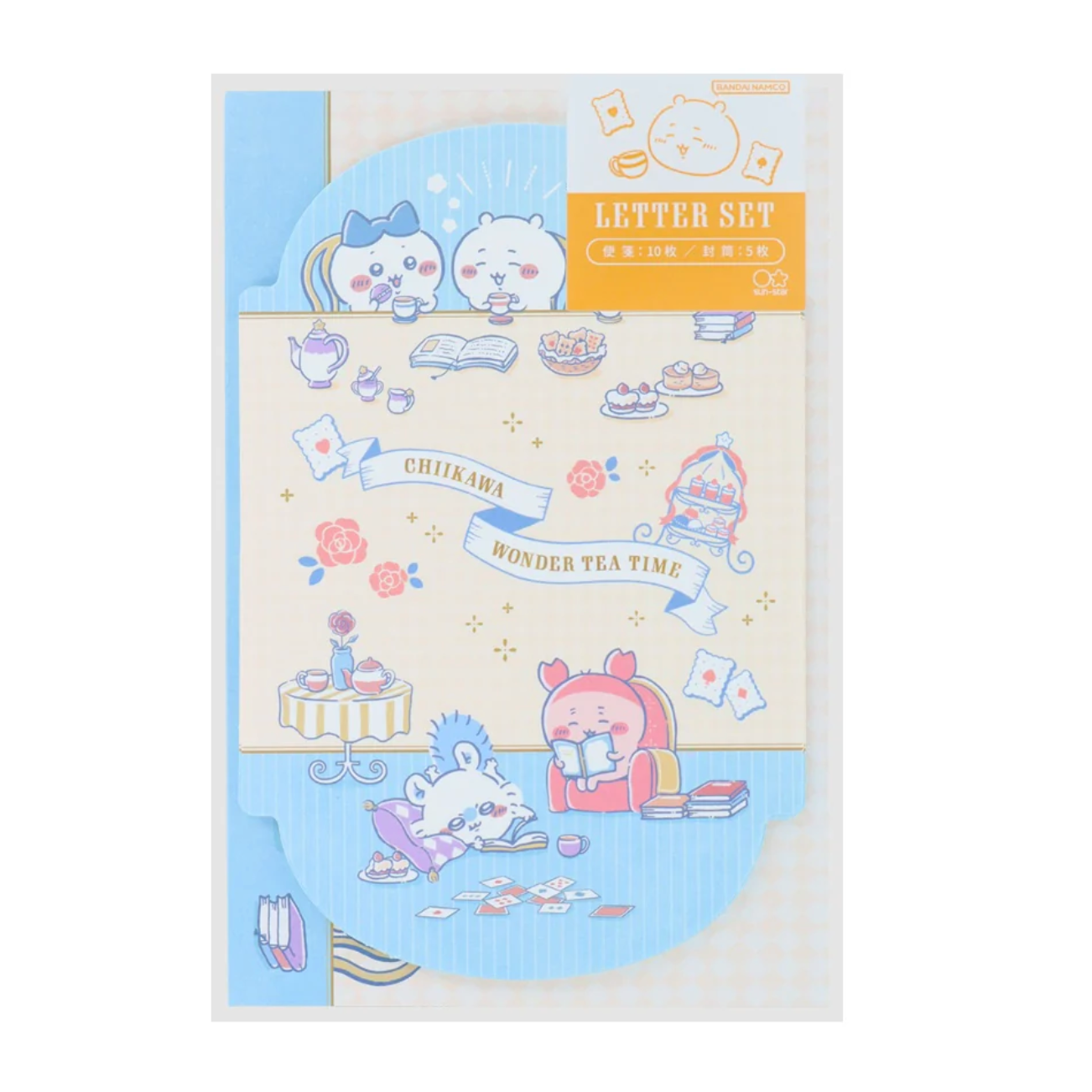 Chiikawa x Wonderland Tea Time Die Cut款式 Letter Set