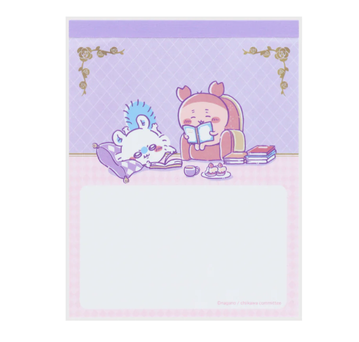 Chiikawa x Wonderland Tea Time Memo Pad