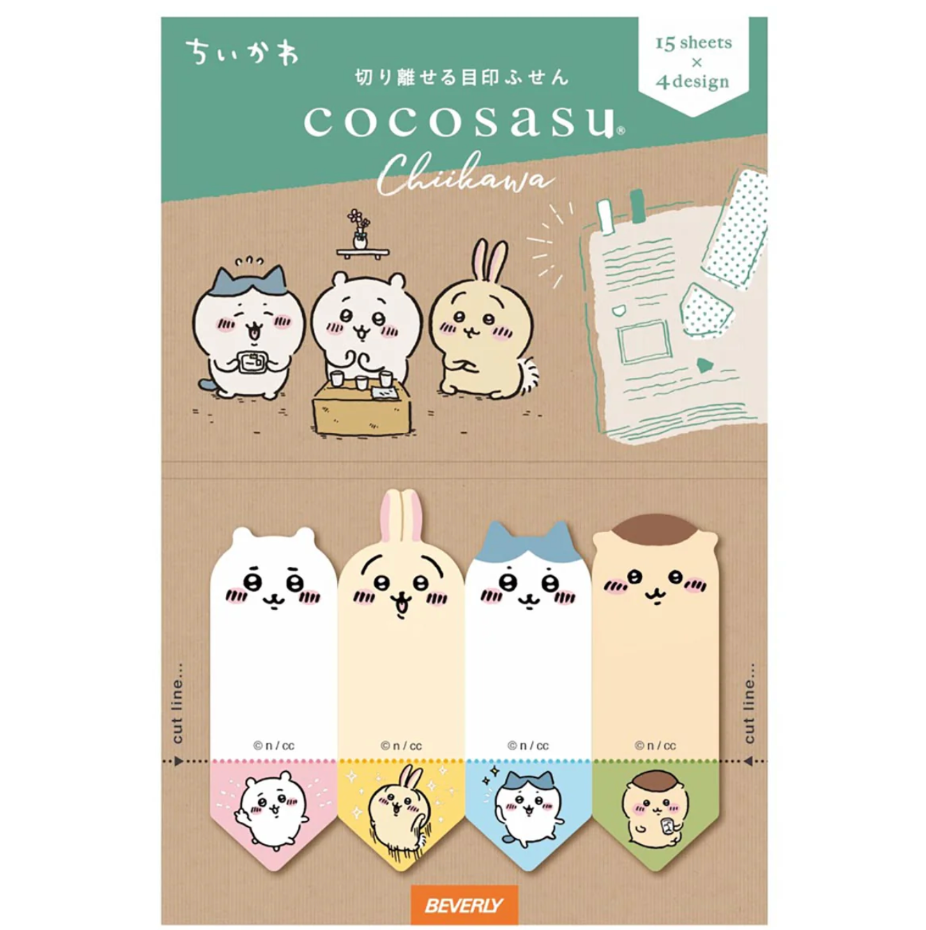 Chiikawa Cocosasu 兩段式備忘貼 - Face