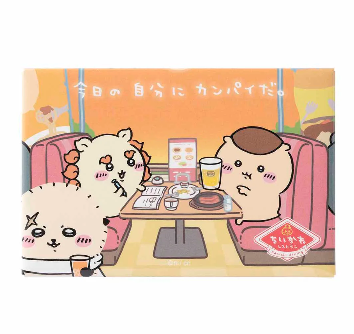 Chiikawa 餐廳系列 栗子&風獅&師傅乾杯磁石貼