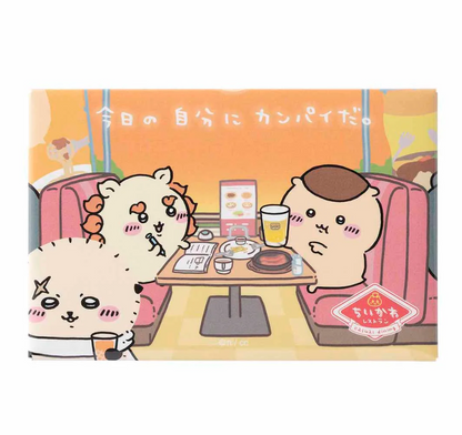 Chiikawa 餐廳系列 栗子&風獅&師傅乾杯磁石貼