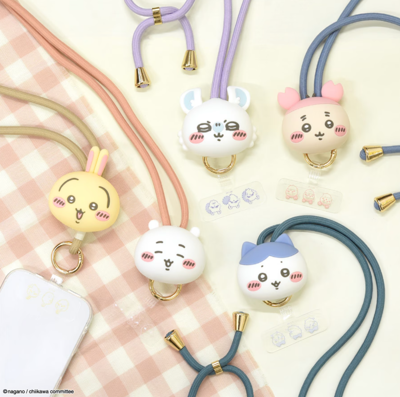 Chiikawa Multi Ring Plus 大頭公仔手機掛繩