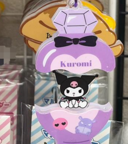 Sanrio Kuromi可以打開既鎖匙扣