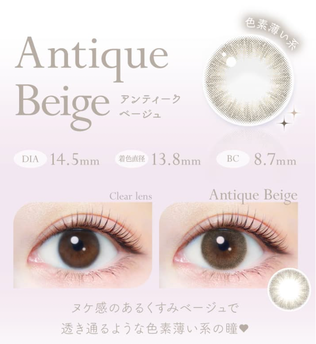 Ever Color 1-Day Natural Moist Label UV 日用即棄有色隱形眼鏡20片 (Antique Beige)