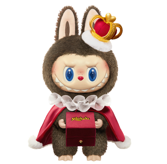 POP MART Labubu The Monsters  象棋大冒險系列 搪膠毛絨公仔 國王37cm