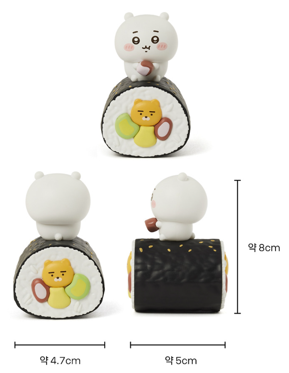 Kakao Friends x Chiikawa 紫菜包飯公仔模型盲盒