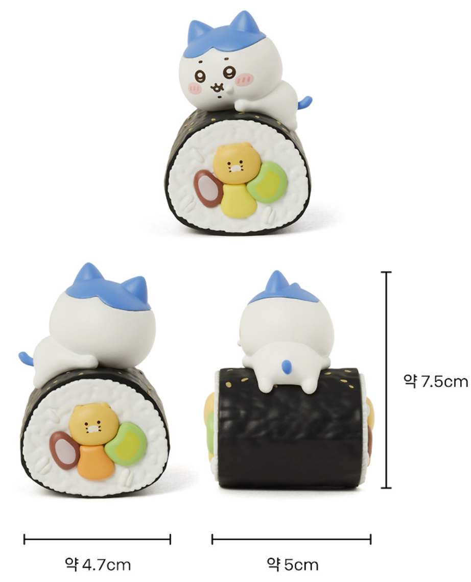 Kakao Friends x Chiikawa 紫菜包飯公仔模型盲盒