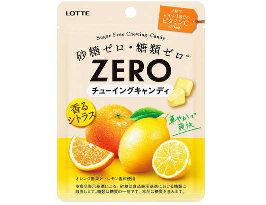 樂天 Zero 無糖咀嚼糖柑橘味 26g