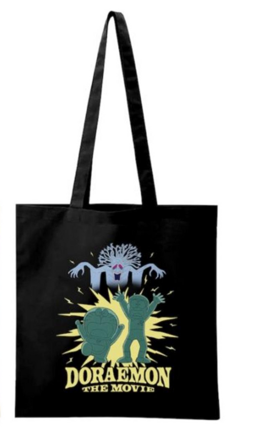 多啦A夢電影展覽黑色Tote Bag