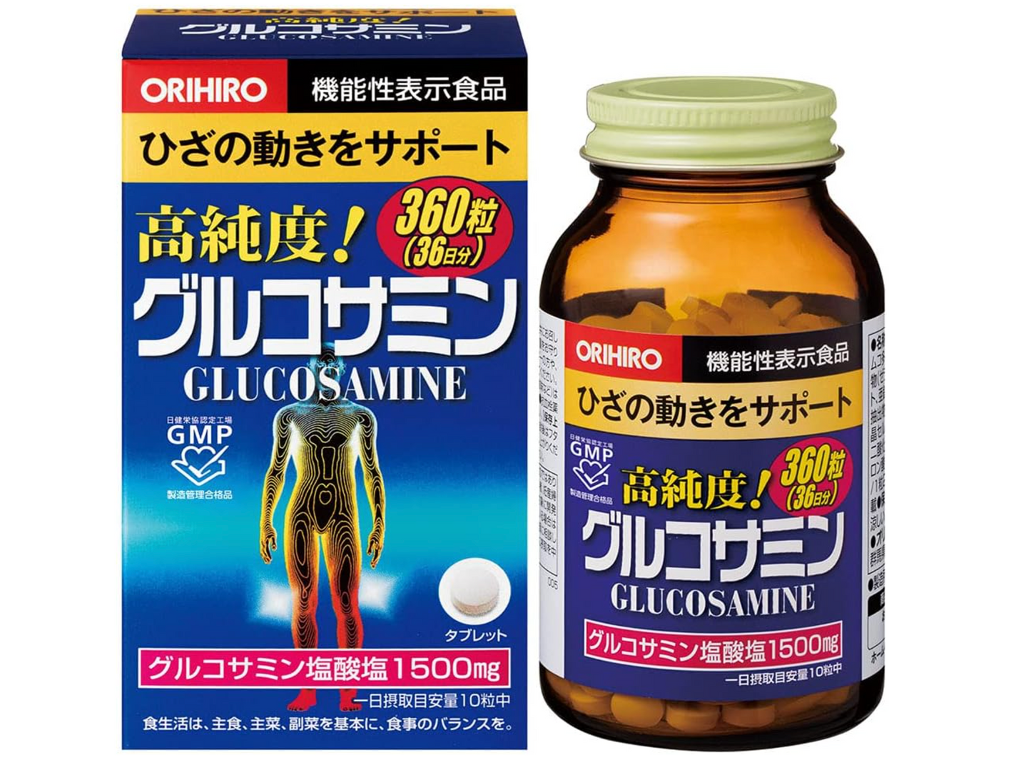ORIHIRO 高純度葡萄糖胺軟骨素 36日分
