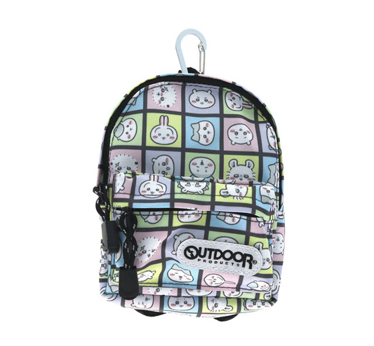 Chiikawa x Outdoor 背囊筆袋/小物袋 OD30 (全角色格仔)