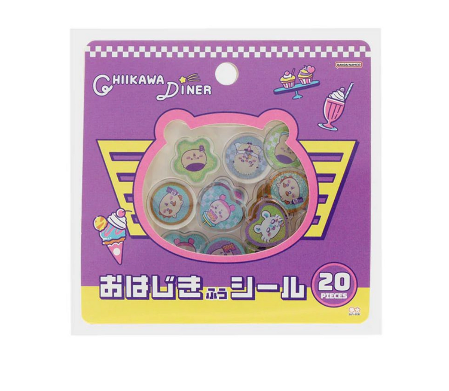 Chiikawa Diner 彈珠貼紙包