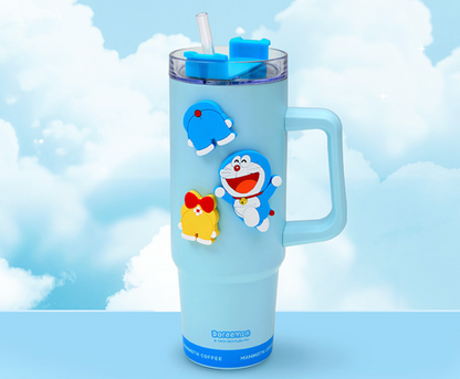 韓國Mammoth Coffee x 多啦A夢 900mL保溫保冷杯連飲筒送磁石貼