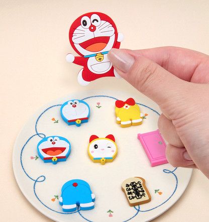 韓國Mammoth Coffee x 多啦A夢 橡膠磁石貼(隨機4款)