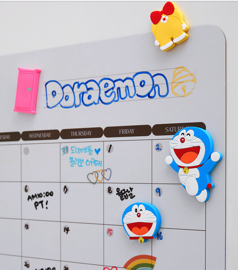 韓國Mammoth Coffee x 多啦A夢 橡膠磁石貼(隨機4款)