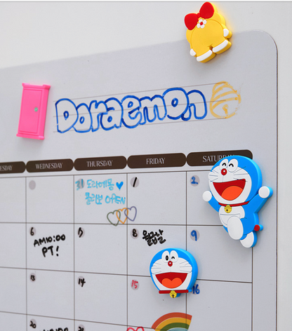 韓國Mammoth Coffee x 多啦A夢 橡膠磁石貼(隨機4款)