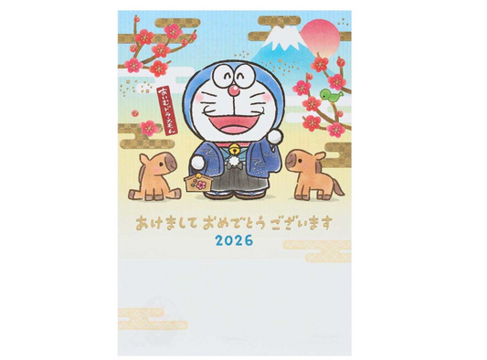 2026 多啦A夢馬年富士山年賀卡(一包3張)