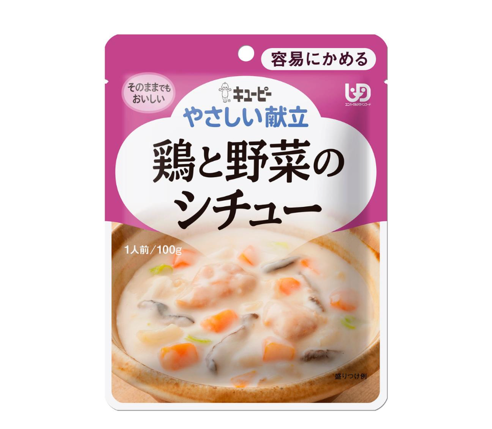 Kewpie 即食軟餐 易咀嚼系列 雞肉燉蔬菜(100g)