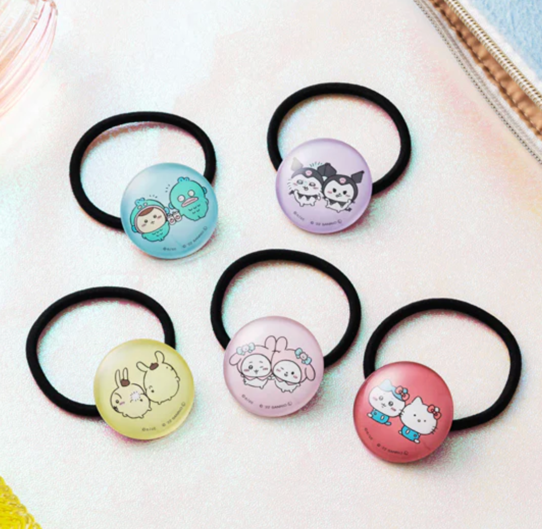 Chiikawa x Sanrio Characters 玻璃髮圈