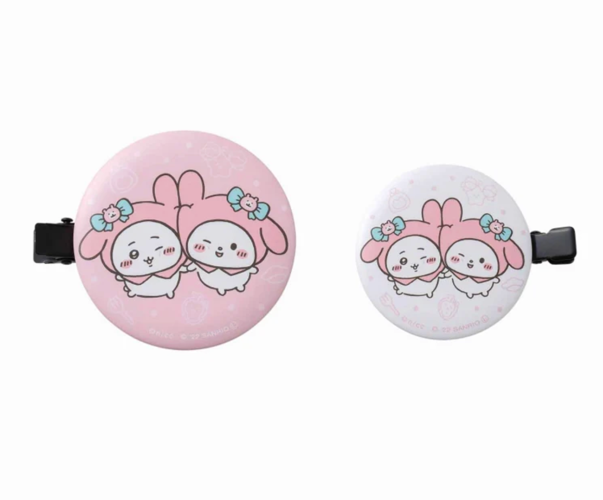 Chiikawa x Sanrio Characters 瀏海髮夾2個裝