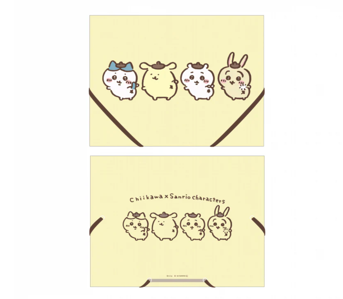 Chiikawa x Sanrio Characters 文件袋 (布甸狗&三主)