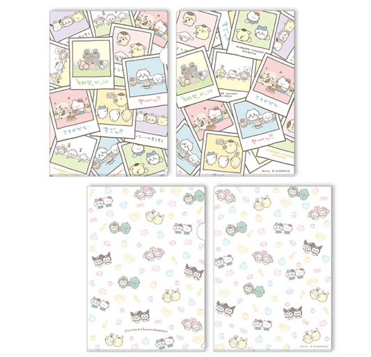 Chiikawa x Sanrio Characters A4 File 2個裝