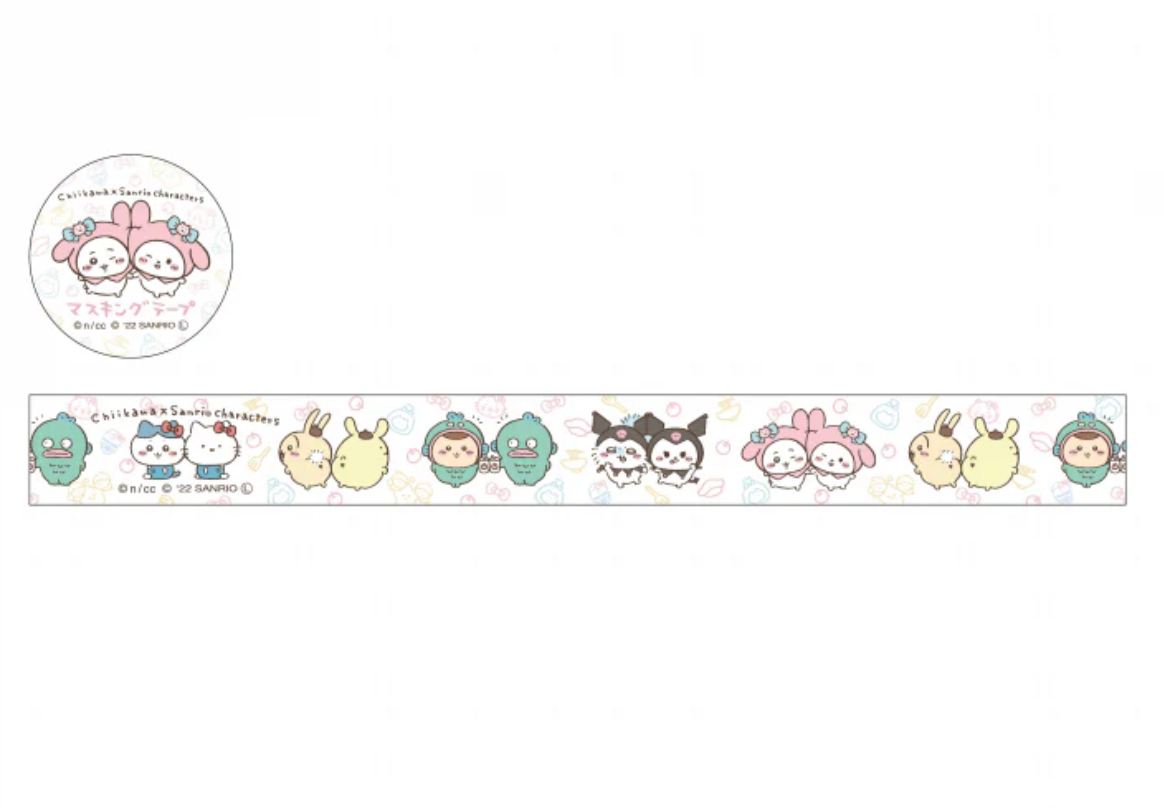 Chiikawa x Sanrio Characters MT紙膠帶 (My Melody x 小可愛 &大家)