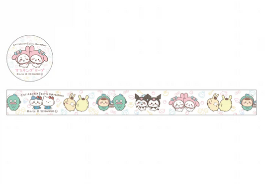 Chiikawa x Sanrio Characters MT紙膠帶 (My Melody x 小可愛 &大家)