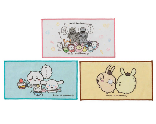 Chiikawa x Sanrio Characters 手巾3條裝 (大集合)