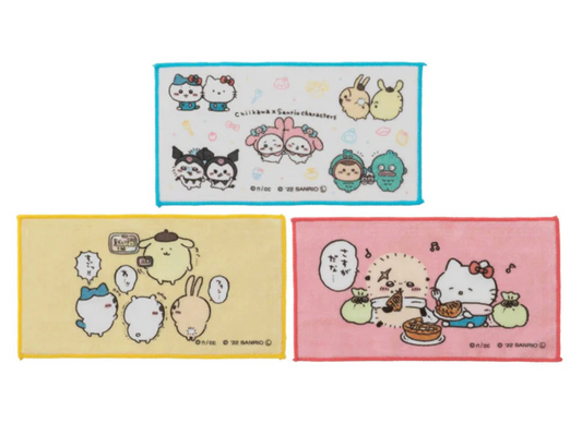 Chiikawa x Sanrio Characters 手巾3條裝 (好朋友)