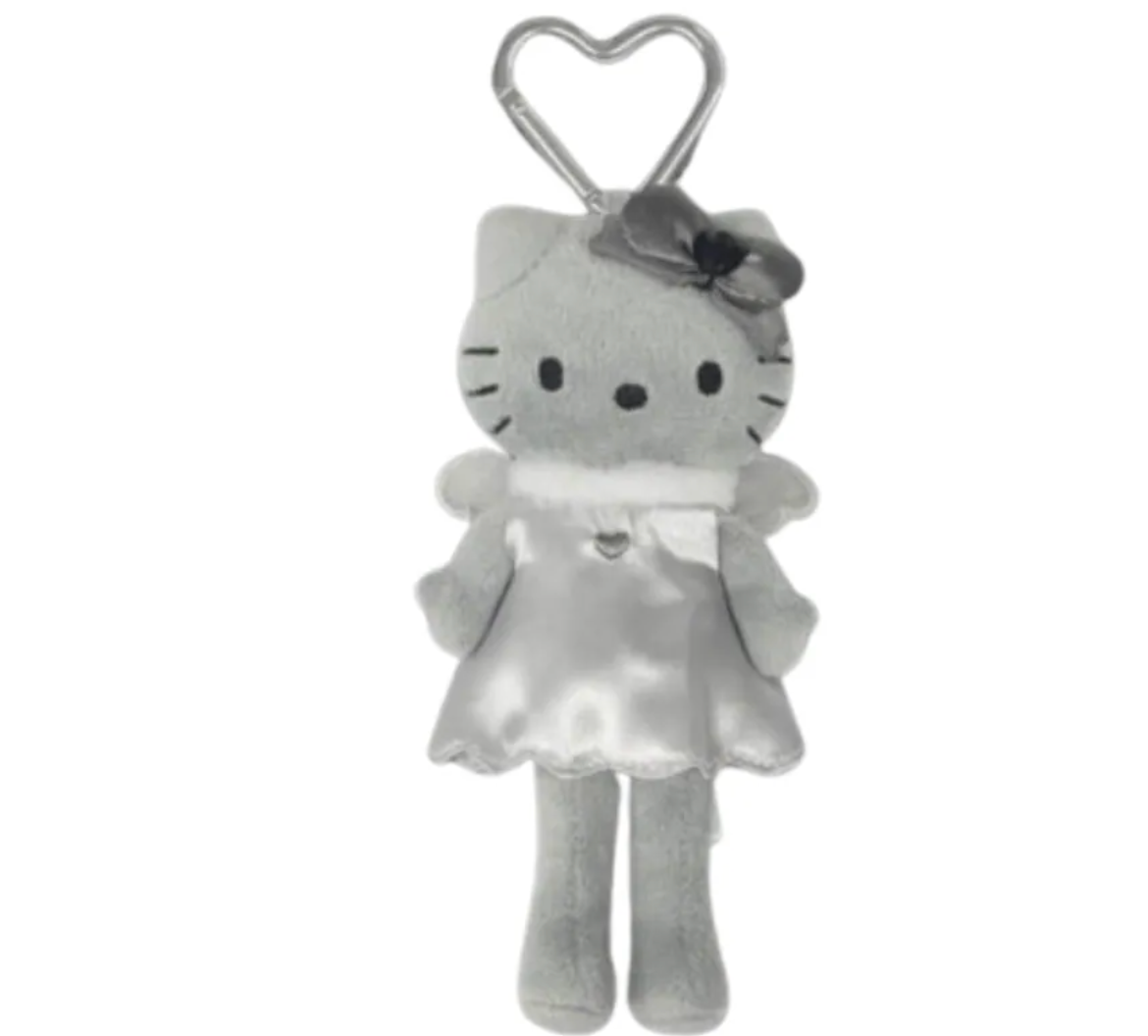 Hello Kitty 復刻版長腿公仔掛飾 灰天使