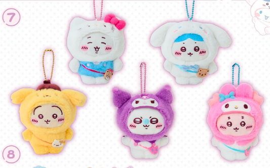 Chiikawa × Sanrio 聯名限定公仔掛飾